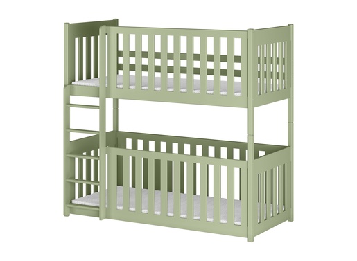 Drveni dječji krevet na kat Konrad - olive - 190x90 cm