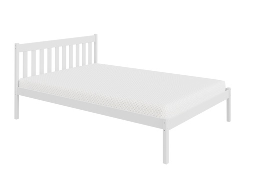 Drveni dječji krevet King - 200x140 cm - bijeli