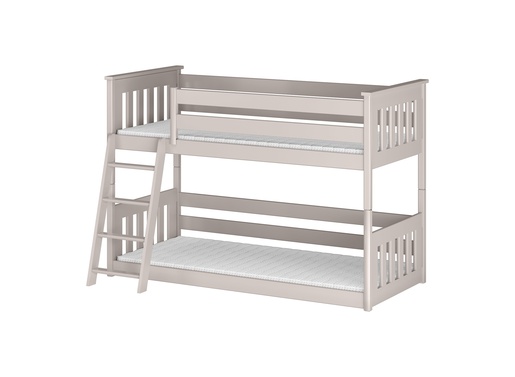 Drveni dječji krevet na kat Kevin - kašmir - 200x90 cm