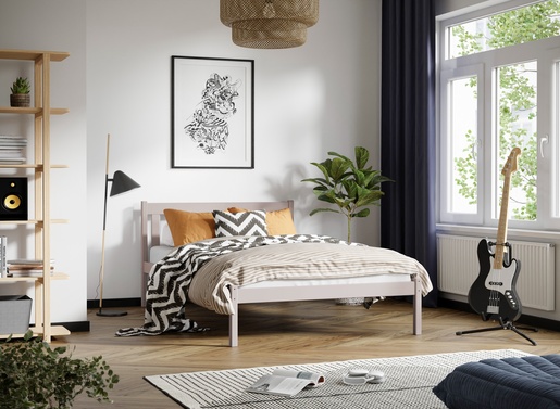 Drveni dječji krevet King - 200x140 cm - kašmir