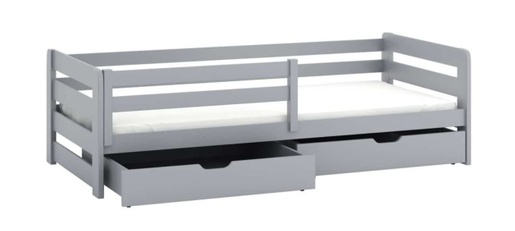 Drveni dječji krevet Ergo s ladicom - bijeli - 190x90 cm