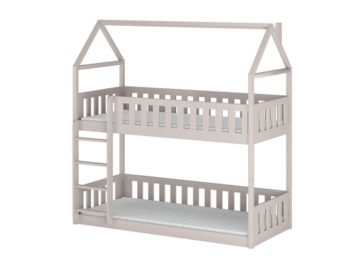 Drveni dječji krevet na kat Pola - kašmir - 160x80 cm