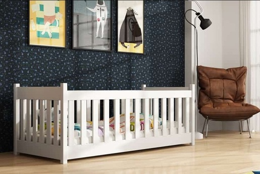 Drveni dječji krevet Concept - bijeli - 180x80 cm