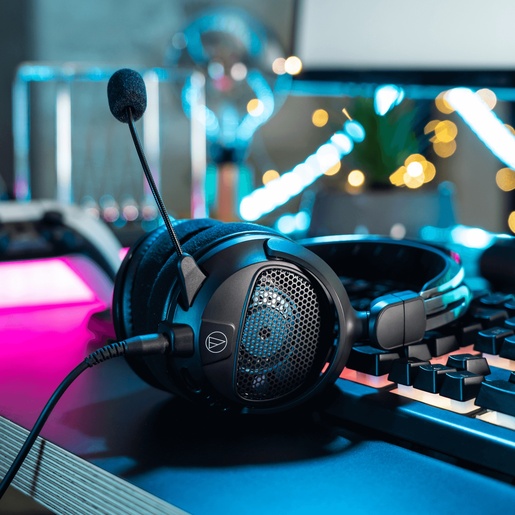 Audio Technica ATH-GDL3BK, Over-Ear, gaming slušalice, crne