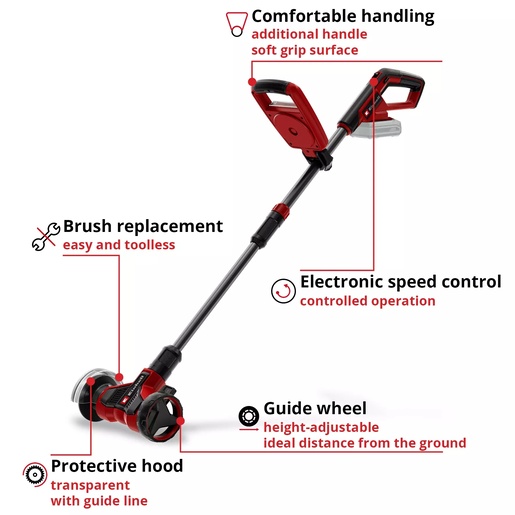 EINHELL akumulatorski uređaj za čišćenje fuga GE-CC 18/110 Li E-Solo, 18 V