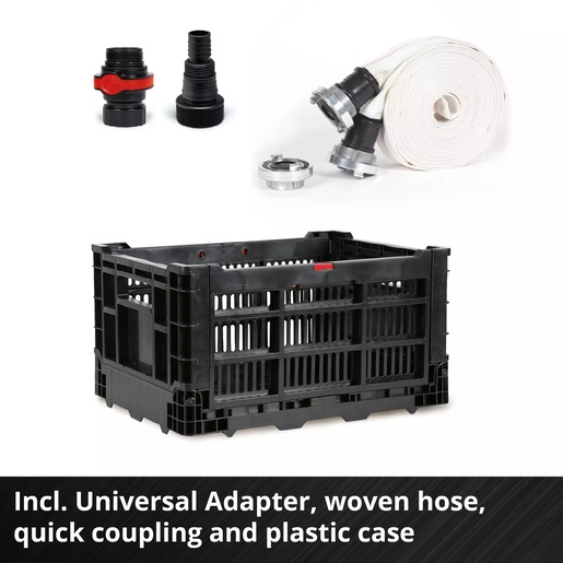 EINHELL potopna pumpa za čistu i nečistu vodu u setu GE-DP 7535 N LL ECO, 750 W, 18500 L/h, 10 bar