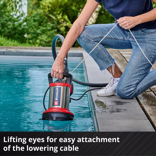 EINHELL potopna pumpa za čistu i nečistu vodu u setu GE-DP 7535 N LL ECO, 750 W, 18500 L/h, 10 bar