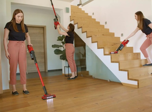 EINHELL akumulatorski štapni usisavač u setu TE-SV 18 Li, 18 V, baterija + punjač 4.0 Ah