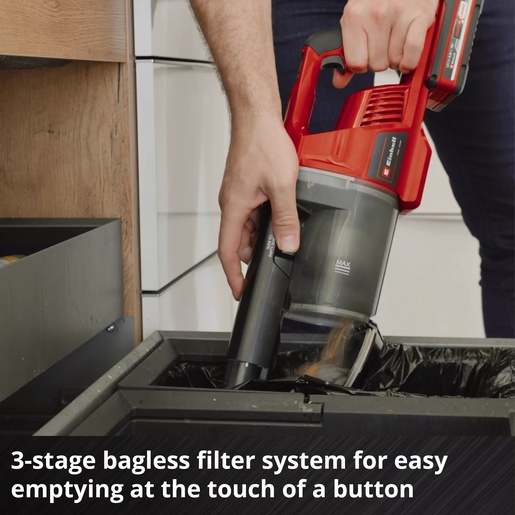 EINHELL akumulatorski štapni usisavač u setu TE-SV 18 Li, 18 V, baterija + punjač 4.0 Ah