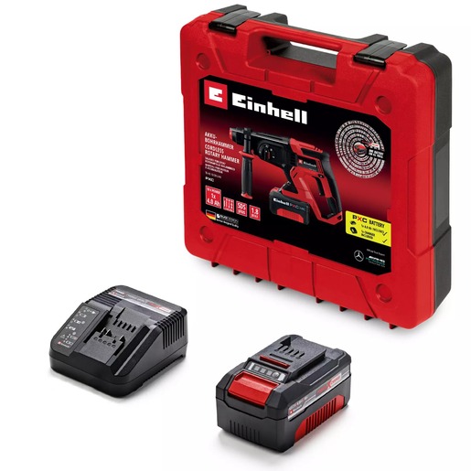 EINHELL akumulatorska čekić bušilica u setu TE-HD 18/20 Li (1x4,0 Ah), 18 V