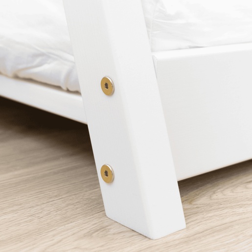 Drveni dječji krevet Tipi - sivi - 200x90 cm