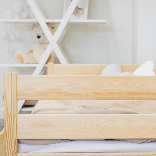 Drveni dječji krevet Karo Z - svijetlo drvo - 180x80 cm - Bez ladice