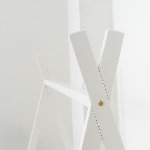 Drveni dječji krevet Luna Tipi - bijeli - 200x90 cm - Bez ladice