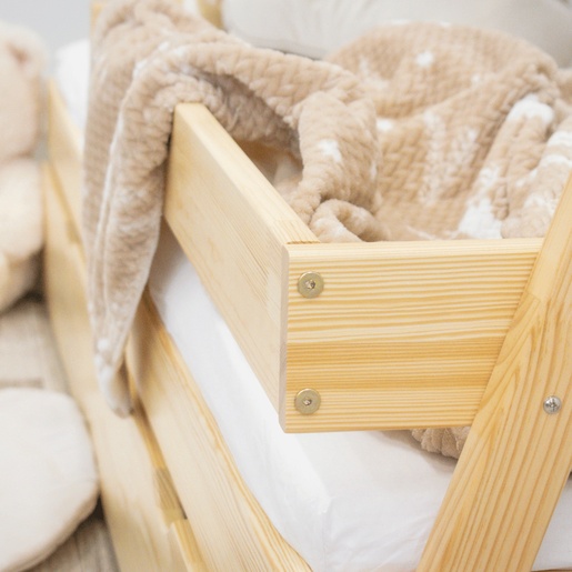 Drveni dječji krevet Tipi Plus - svijetlo drvo - 180x80 cm