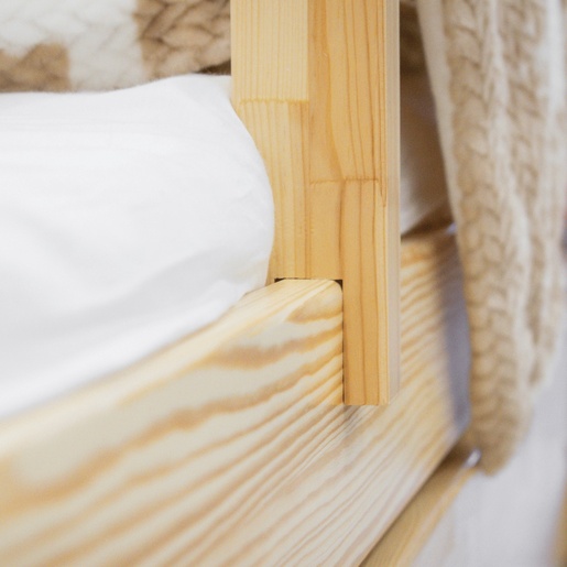 Drveni dječji krevet Tipi Plus - svijetlo drvo - 160x80 cm