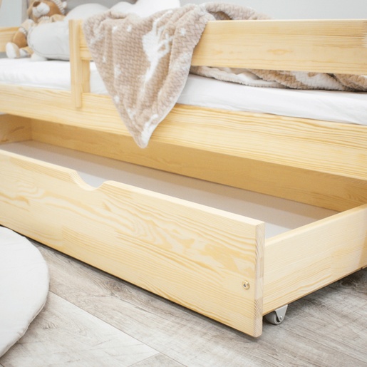 Drveni dječji krevet Tipi Plus - svijetlo drvo - 160x80 cm