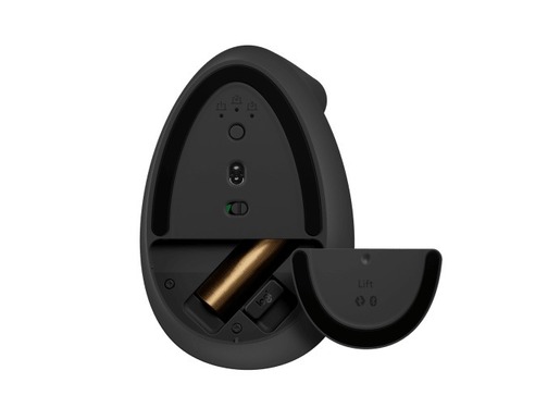 Logitech Lift Vertical Business, USB/Bluetooth, bežični miš, crni (910-006494)