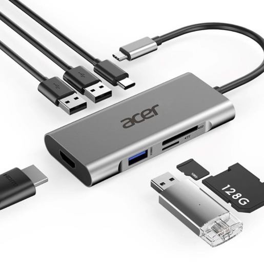 Acer 7in1 Type C dongle, 1x HDMI, 3x USB
