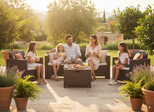 Garden Landia vrtna garnitura LIBRA 3, Smeđa