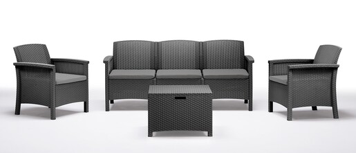 Garden Landia vrtna garnitura VENUS 3, Antracit