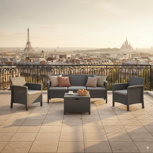 Garden Landia vrtna garnitura VENUS 3, Antracit