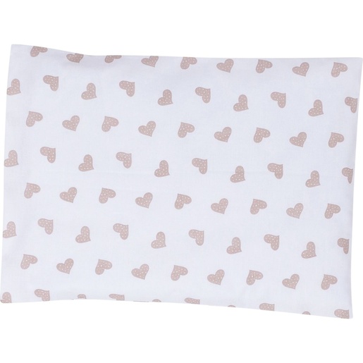 Bubaba BY FreeON posteljina za kolijevku/košaru srca beige