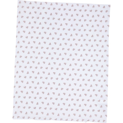 Bubaba BY FreeON posteljina za kolijevku/košaru srca beige