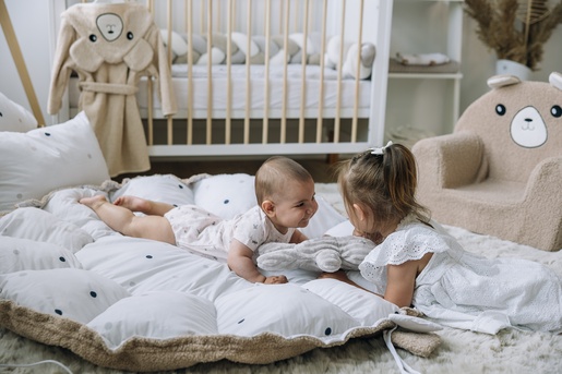 Bubaba BY FreeON gnijezdo Okruglo, točkice beige