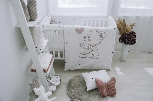 Bubaba BY FreeON posteljina 6 djelna Medvjedić beige