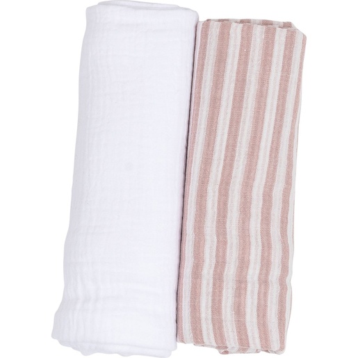 Bubaba BY FreeON tetra pelena muslin 2/1 prugice pink 70x70 cm pink