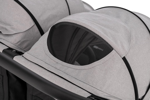 FreeON kolica za blizance Active Twin siva