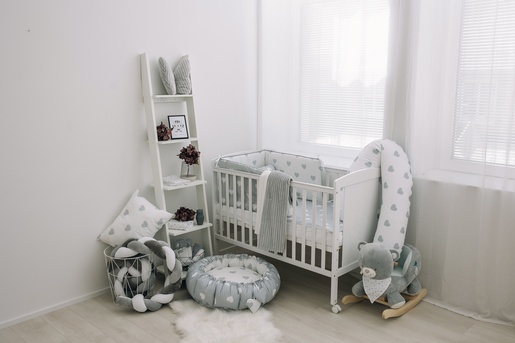 Bubaba BY FreeON posteljina 6 djelna Siva srca grey