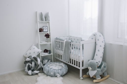 Bubaba BY FreeON posteljina 6 djelna Siva srca grey