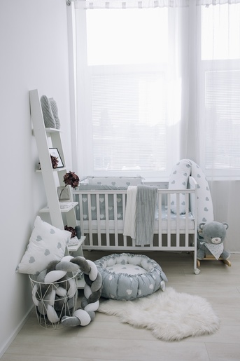 Bubaba BY FreeON posteljina 6 djelna Siva srca grey