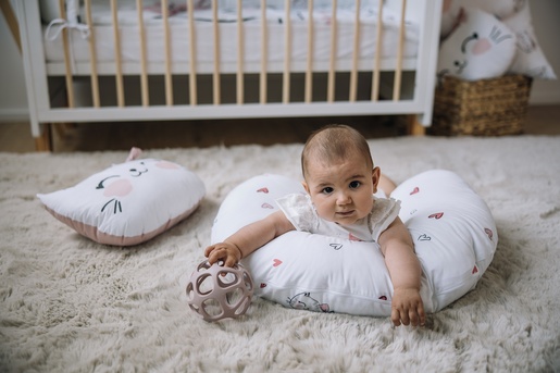 Bubaba BY FreeON jastuk za trudnicu i dojilju i potporu mail, 70 cm, Mačka pink