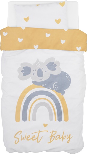 Bubaba BY FreeON posteljina 6 djelna žuta srca