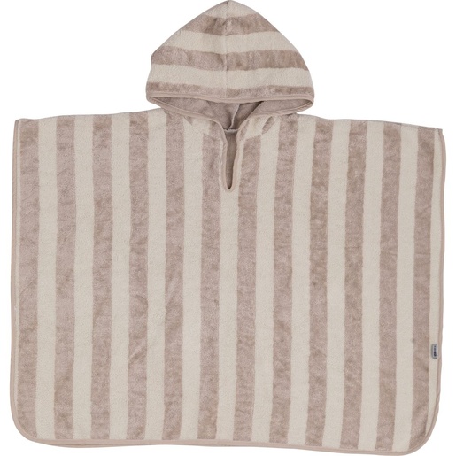 Bubaba BY FreeON pončo 86/92/98/104 1-4 godine prugice beige