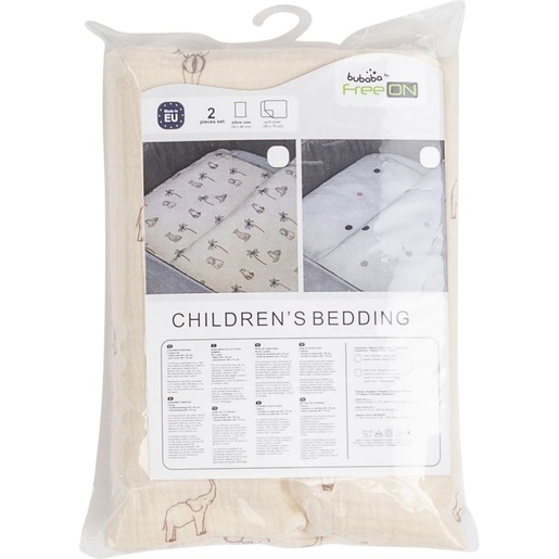 Bubaba BY FreeON posteljina za kolijevku/košaru slonići