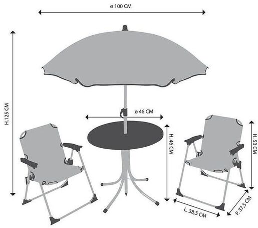 Baby Shark dječja vrtna garnitura