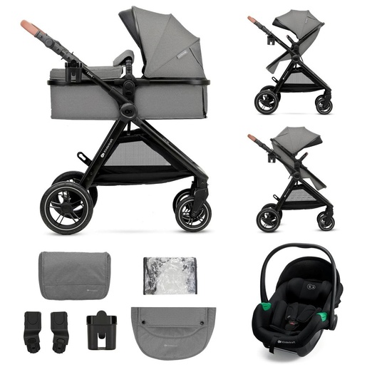 Kinderkraft Kolica Esme Pro 3u1 MINK PRO 2, Moonlight Grey