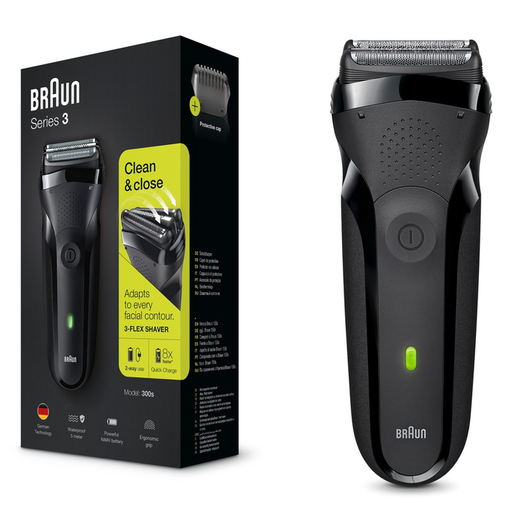 BRAUN brijač Serija 3 300, crni
