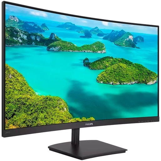 Philips 241E1SC, 23.6" FullHD VA LCD, 75Hz, 4ms, VGA, HDMI, zakrivljeni, monitor