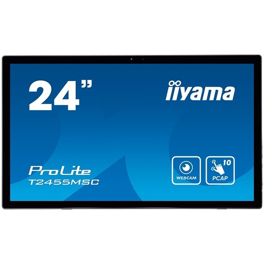IIYAMA T2455MSC-B1, 24” IPS Multi-Touch,60Hz, 5ms, HDMI, DisplayPort, monitor