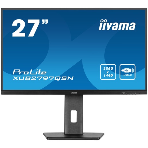 IIYAMA XUB2797QSN-B2, 27" IPS QHD, 100Hz, 1ms, HDMI, DisplayPort, USB-C, monitor