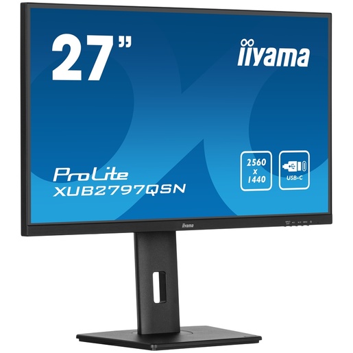 IIYAMA XUB2797QSN-B2, 27" IPS QHD, 100Hz, 1ms, HDMI, DisplayPort, USB-C, monitor