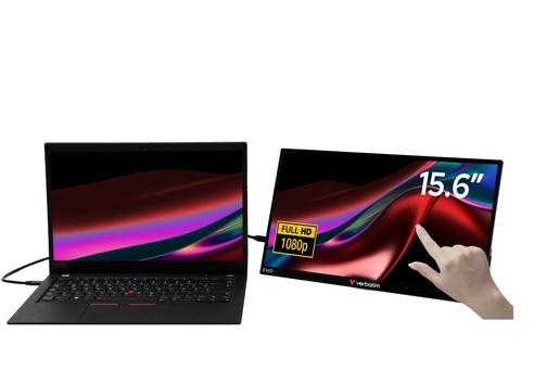Verbatim PMT-15, 15.6" IPS Full HD, 60Hz, 6ms, HDMI, 2xUSB-C, USB-A, prijenosni monitor
