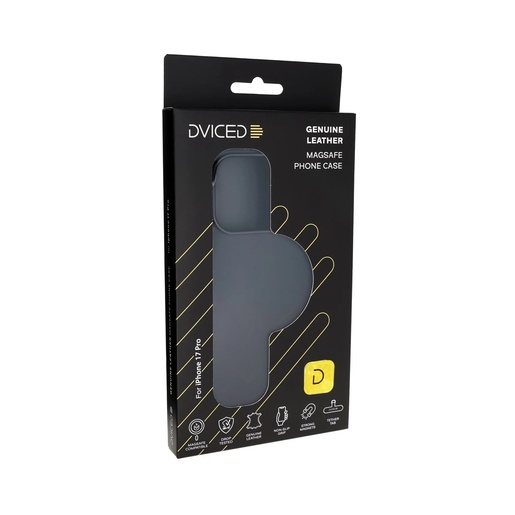 Dviced kožna MagSafe maska za iPhone 17 Pro - Crna