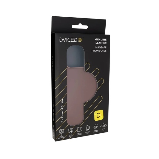 Dviced kožna MagSafe maska za iPhone 17 Pro Max - Smeđa