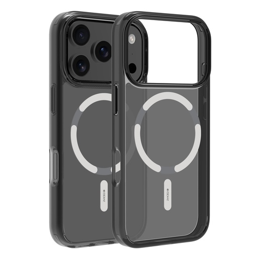 Dviced MagSafe tamna prozirna maska za iPhone 17 Pro - Srebrna