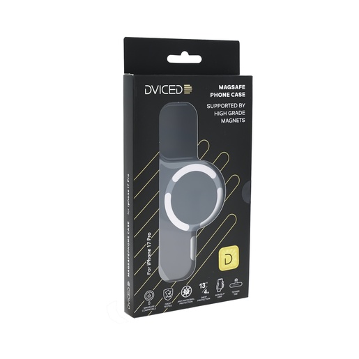 Dviced MagSafe tamna prozirna maska za iPhone 17 Pro - Srebrna